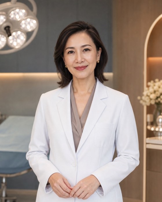 ศัลยทันตแพทย์หญิงสมมติสำหรับโปรไฟล์แพทย์ศัลยกรรม